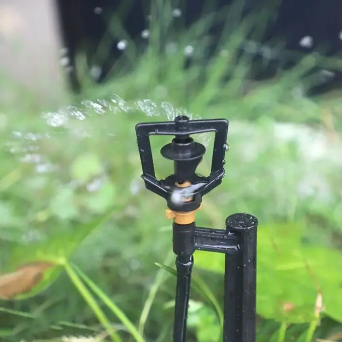 Форсунка-ороситель разбрызгивающая для капельного полива, h=56 см, с пикой, пластик, Greengo