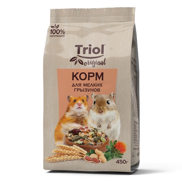 Корм Triol для мелких грызунов, 450 г. Корм Triol для мелких грызунов, 450 г.