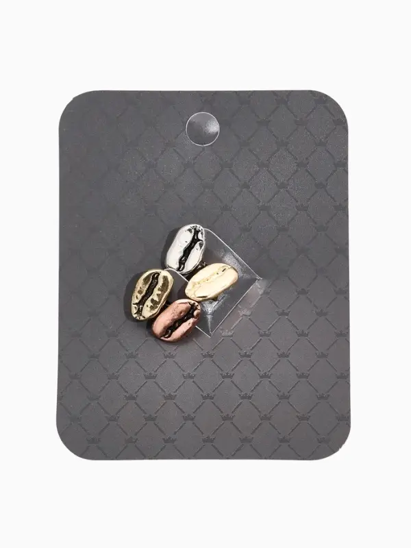 Значки "Зерна кофе" (набор 4шт), цвет МИКС