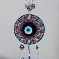 Музыка ветра металл от сглаза "Глаз с двумя колокольчиками" 30,5х8х2 см Музыка ветра металл от сглаза "Глаз с двумя колокольчиками" 30,5х8х2 см