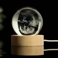 Светильник новогодний «Новый год: Новогодний», диам. 6 см Светильник новогодний «Новый год: Новогодний», диам. 6 см