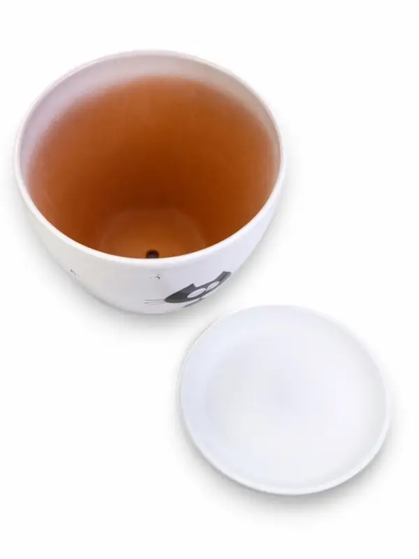 Горшок цветочный поддоном  8 л,  керамика, Котофей (М)