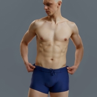 Плавки-шорты спортивные мужские, размер 46, цвет темно-синий