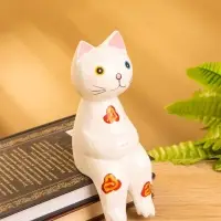 Сувенир &laquo;Кот сидячий&raquo;, 7&times;5&times;15 см, дерево, белый