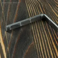 Кочерга узбекская, 50/1 см, полная длина 65 см, сталь 3 мм, с деревянной ручкой, с узором