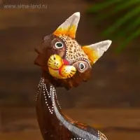 Сувенир дерево "Кошки" (набор 3 шт) 17х7х8 см