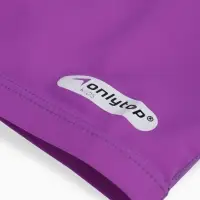 Шапочка для плавания детская ONLYTOP SWIM, тканевая, обхват 46-52 см, цвет фиолетовый