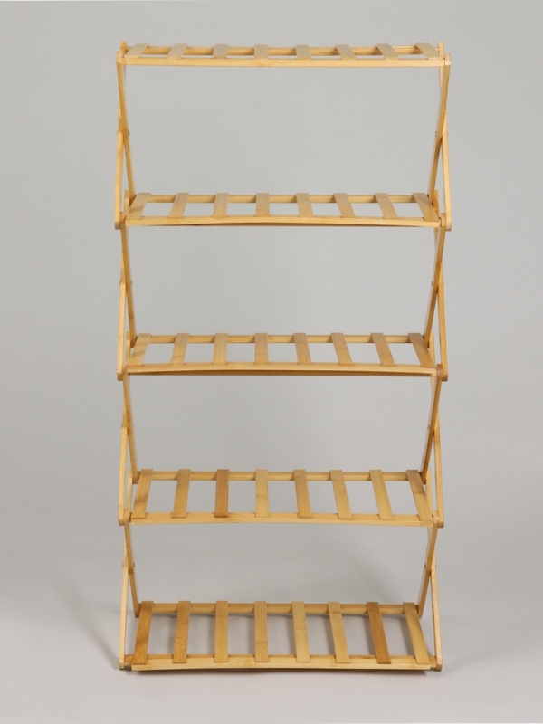 Подставка для цветов Greengo, 5 полок, 50 &times; 25 &times; 89 см, напольная, бамбук