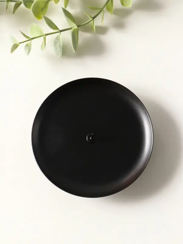 Подсвечник "Чашка на подставке" 10 см, черный