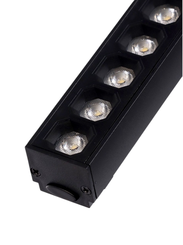 Трековый светильник, серия "Flat" FTL-003, 12Вт, 48В, 4000К, IP20, 260мм, черный