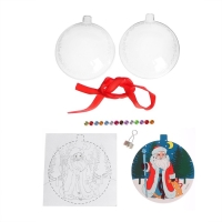 Ёлочный шар с раскраской &laquo;Новый год! Дед Мороз&raquo;, новогодний набор для творчества