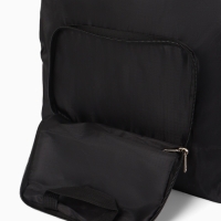 Рюкзак складной, отдел на молнии, наружный карман, 2 боковых кармана, цвет чёрный