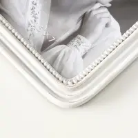 Фоторамка полистоун 13х18 см "Цветочный венок" белая 25х16,5х1,5 см