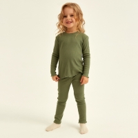 Пижама детская SL HOME р 34 (122-128), оливковый