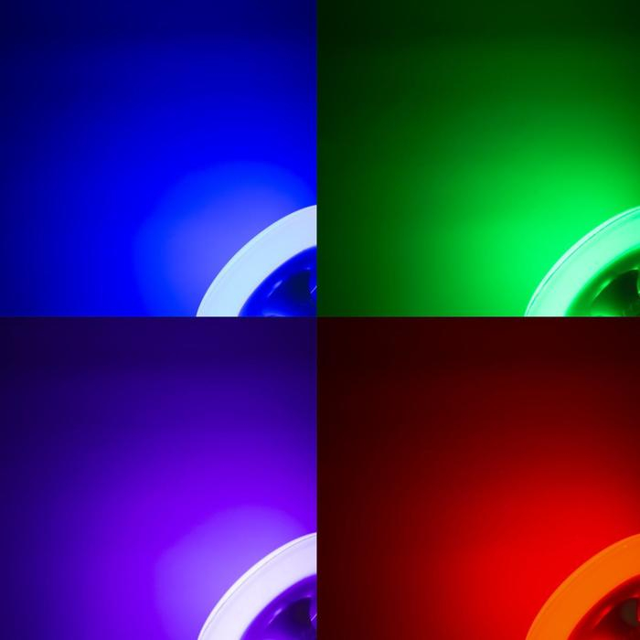 Световой прибор &laquo;Музыкальная тарелка&raquo; 23 см, Е27, динамик, пульт ДУ, свечение RGBW