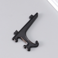 Подставка для тарелок пластик 12,5 см, чёрная для тарелок d=13-16 см набор 5 шт