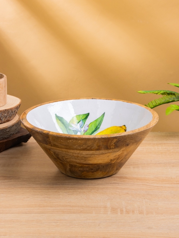 Салатник "Лимоны" дерево манго 25х25х10 см