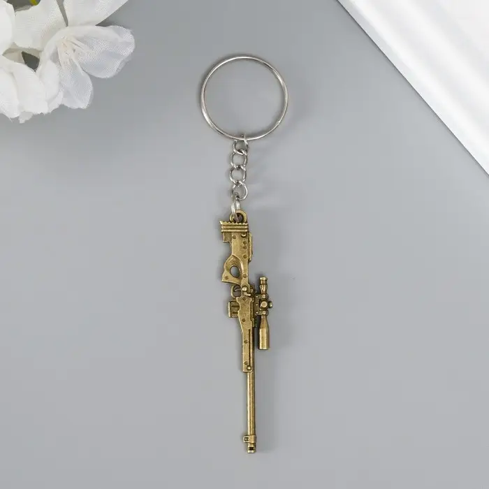 Металлический брелок для ключей на кольце &laquo;Оружие&raquo;, МИКС