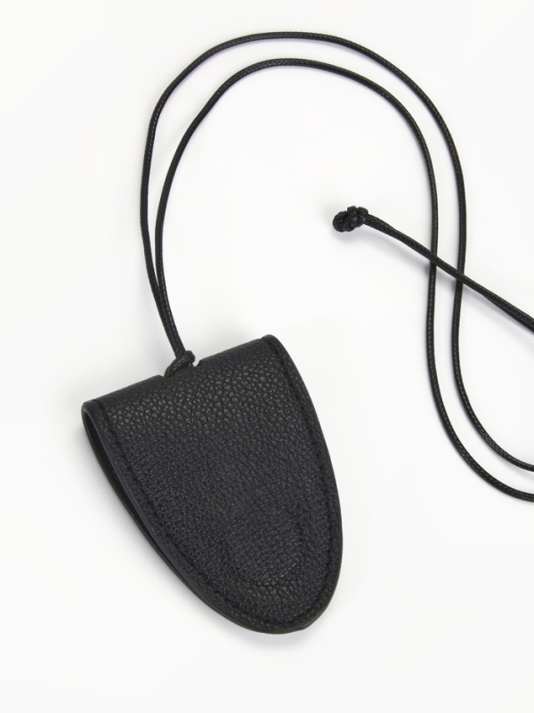 Держатель для очков на шею, шнурок  88 см, 4.5 х 7 см, чёрный