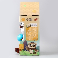 Мягкая игрушка &laquo;1 сентября: Совушка с глобусом&raquo;, цвет серый