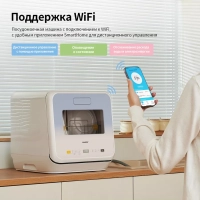 Компактная настольная посудомоечная машина CDWC421BL-i Wi-Fi