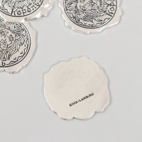 Декор металл для творчества "Оттиск печати, Король" набор 5 шт 3х3 см