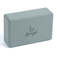 Блок для йоги 23 х 15 х 7,5 см, вес 120 гр, цвет серый