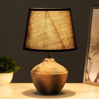 Настольная лампа "Мила" Е14 40Вт коричневый черный 20х20х33см RISALUX Настольная лампа "Мила" Е14 40Вт коричневый черный 20х20х33см RISALUX