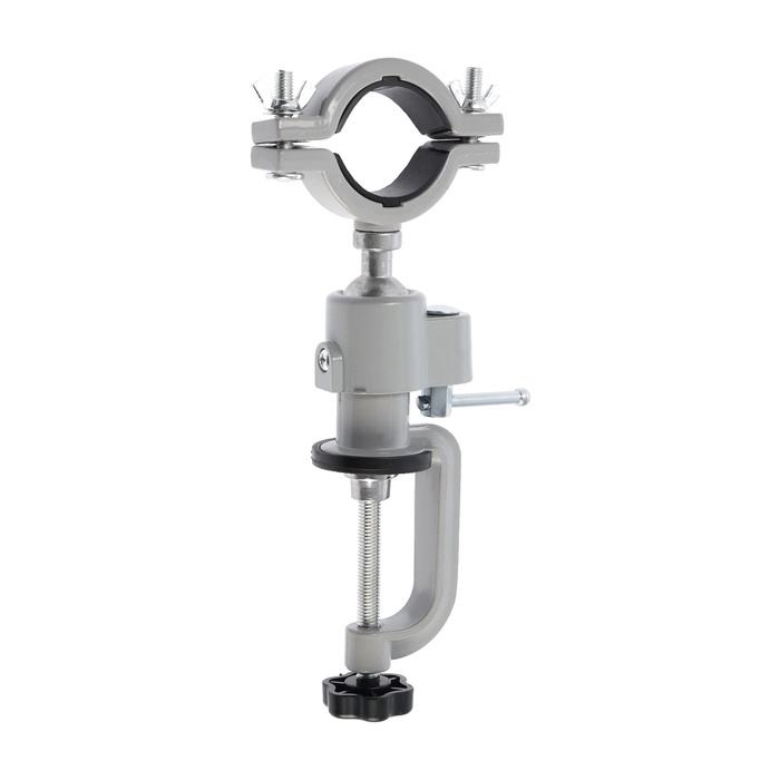 Стойка для дрели ТУНДРА, винтовой зажим, поворотный шарнир 360&deg;, d=60 мм, длина 253 мм