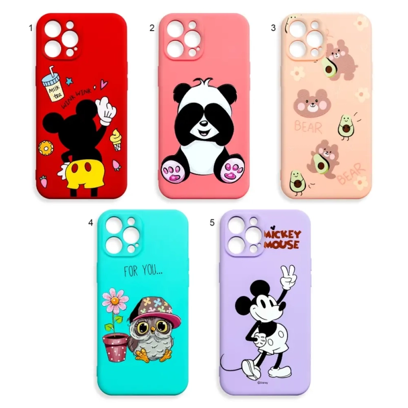 Чехол Iph 12 Pro Max TPU цветной с картинками