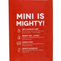 Электровафельница WV-01, 350 Вт, венские вафли, антипригарное покрытие, красная