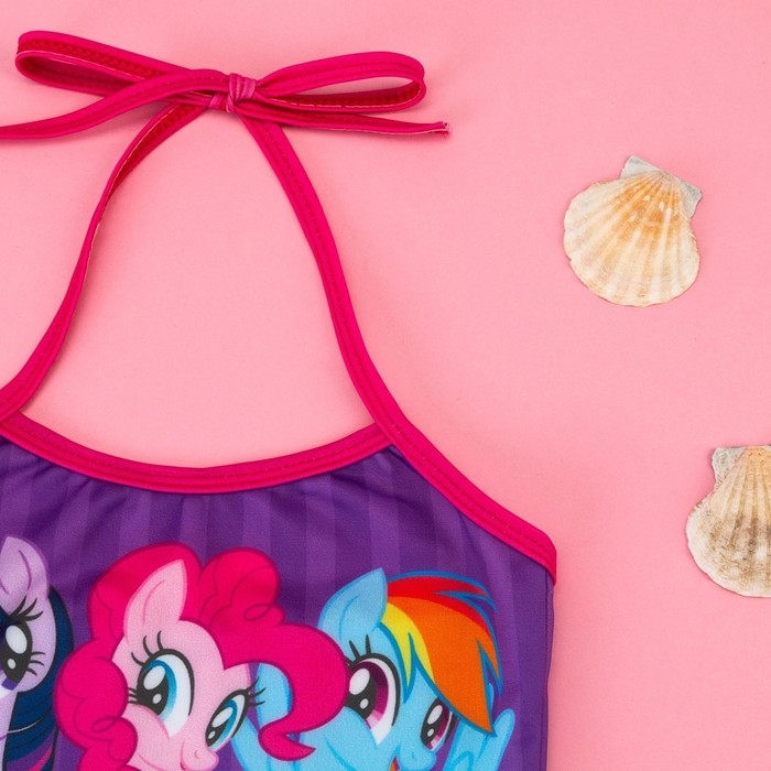 Купальник детский Мой маленький пони, рост 122-128 (34), фиолетовый Купальник детский Мой маленький пони, рост 122-128 (34), фиолетовый