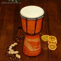 Сувенирный музыкальный инструмент барабан джембе &laquo;Светлый&raquo;, 25&times;13&times;13 см, МИКС
