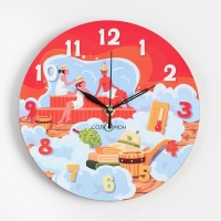 Часы настенные, серия: Баня, "Банные утехи", дискретный ход, d-23.5 см