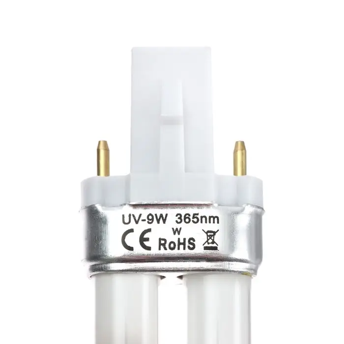 Сменная лампа Luazon LUF-20, ультрафиолетовая, UV-9W, 9 Вт, белая