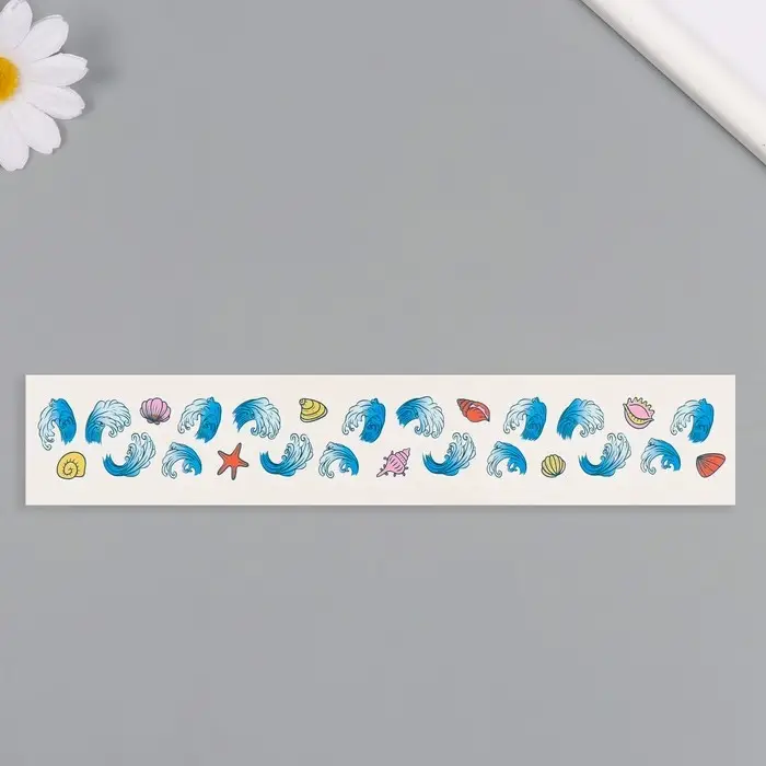 Переводная тату на тело цветная &laquo;Браслет. Ракушки&raquo;, 20&times;3 см