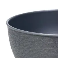 Горшок для цветов с поддоном 0,8 л d14 см h8 см "Фиалочка" серый