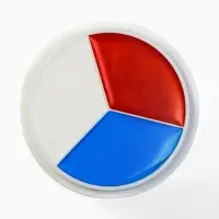 Профессиональный театральный грим "Шайба", (красный, белый, синий), 15 мл.