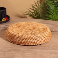 Тарелка плетёная 24х24х5 см, ротанг