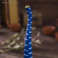 Сувенир дерево "Кошка синяя под кольца" 13х3х14 см