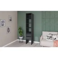 Модульная Гардеробная система Модус стеллаж 2,09х0,4х0,52 графит