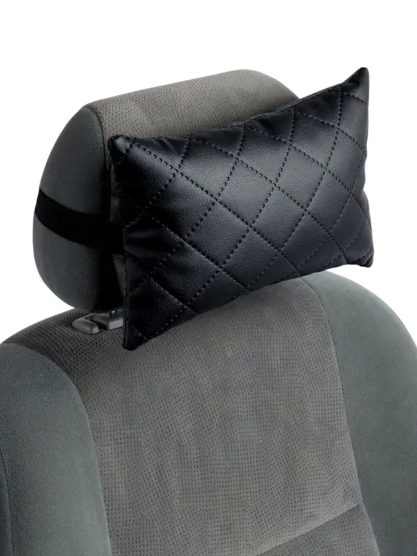 Подушка на подголовник автомобиля, набор 2 шт,  черный