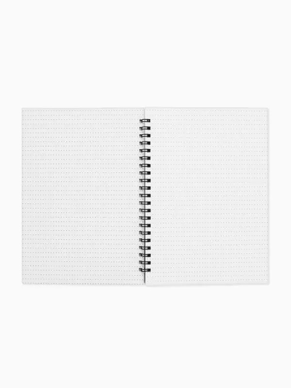 Ежедневник в мягкой обложке А5, 60 листов в точку "Черный"