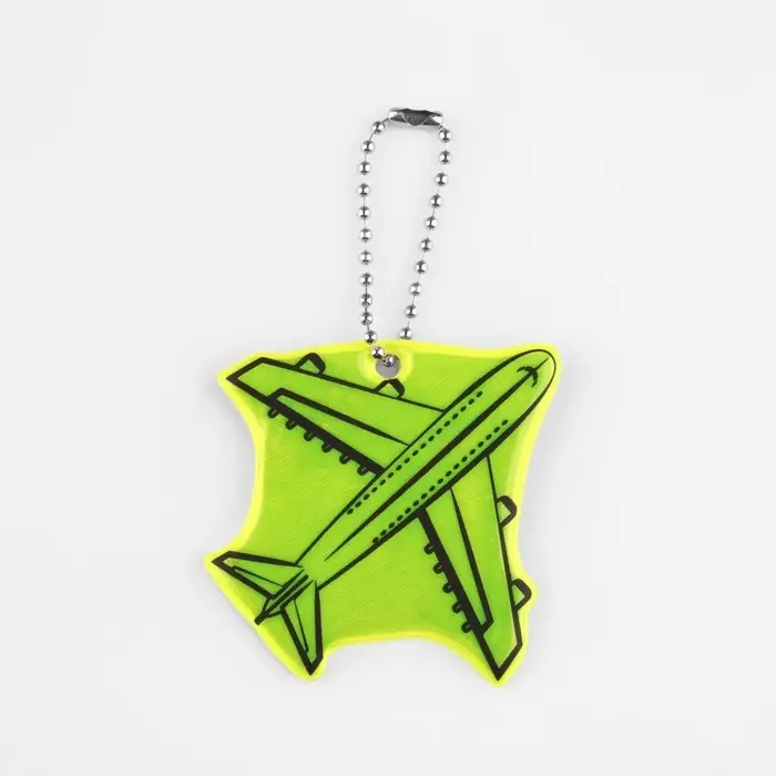 Светоотражающий элемент &laquo;Самолёт&raquo;, двусторонний, 5.8&times;5.8 см, МИКС