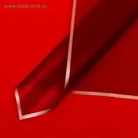 Пленка для цветов &laquo;Бронзовая полоса&raquo;, бордо, 57&times;57 см &plusmn;5% см