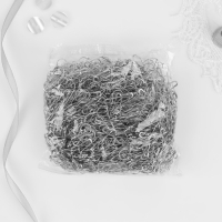 Булавки с круглым концом, 22 мм, 1000 шт, цвет серебряный