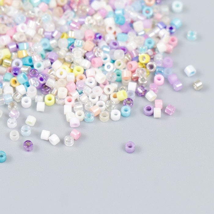 Бисер стекло 12/0 "Перламутр. Пастельное ассорти" 10 гр