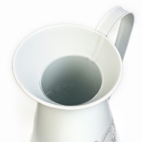 Кашпо "Кувшин Ромашки" белый, 12х16х20см