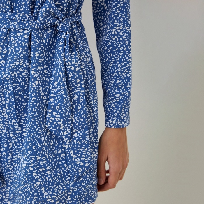 Платье женское с воланом MIST, размер 48, голубой Платье женское с воланом MIST, размер 48, голубой