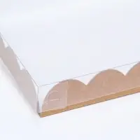 Коробка для печенья, крафт, 22&times;15&times;3 см